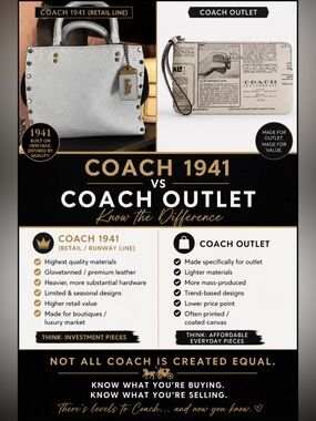 Coach 1941 vs Coach Outlet